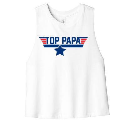 Top Papa Women's Racerback Cropped Tank