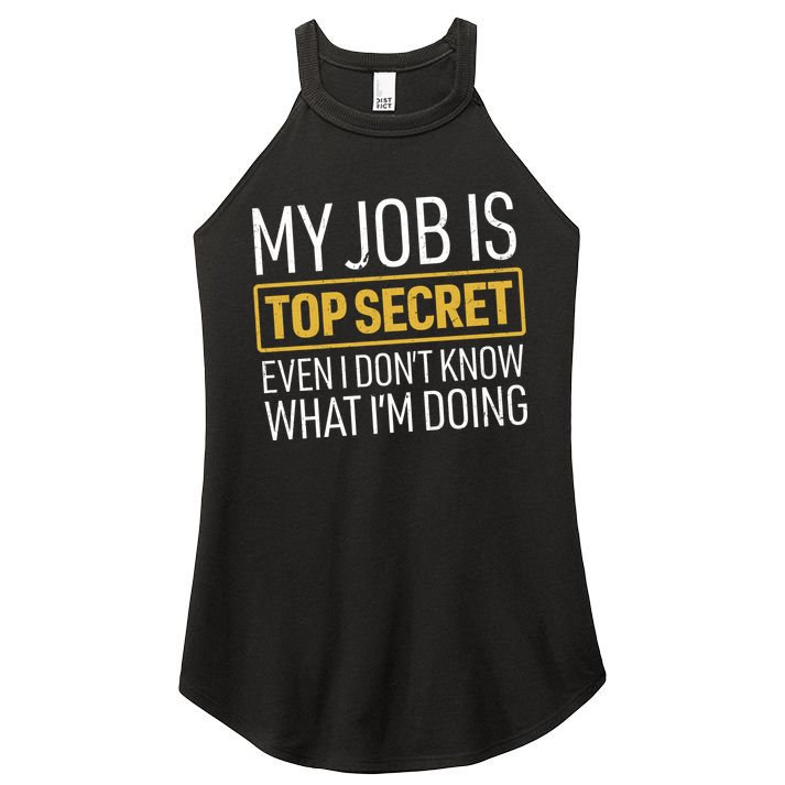 Top Secret Job Women's Perfect Tri Rocker Tank
