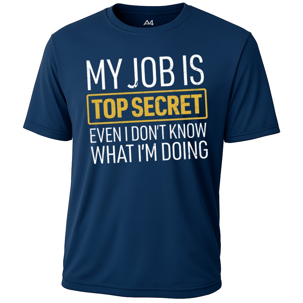 Top Secret Job Cooling Performance Crew T-Shirt