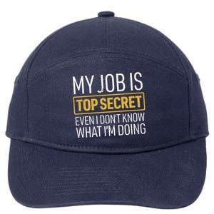 Top Secret Job 7-Panel Snapback Hat