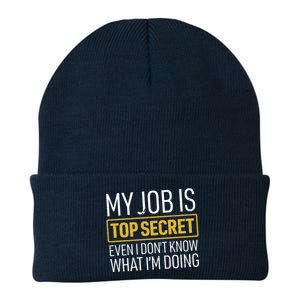 Top Secret Job Knit Cap Winter Beanie