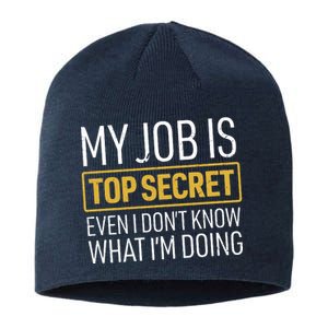 Top Secret Job Sustainable Beanie