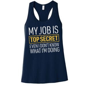 Top Secret Job Women's Racerback Tank