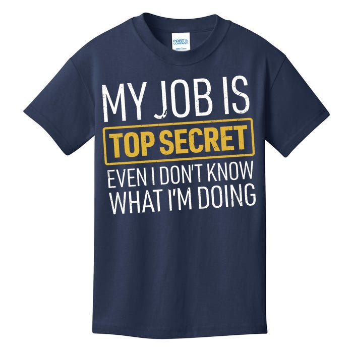 Top Secret Job Kids T-Shirt