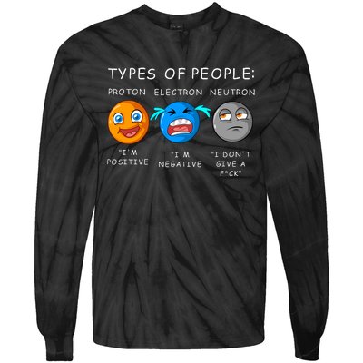 Types Of People Tie-Dye Long Sleeve Shirt