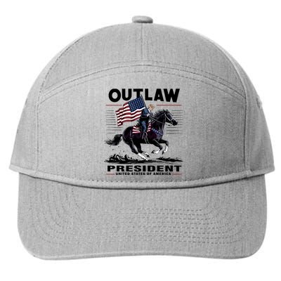 Trump Outlaw President United States Of America 7-Panel Snapback Hat