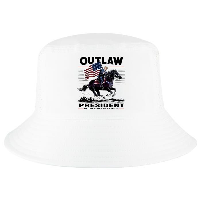 Trump Outlaw President United States Of America Cool Comfort Performance Bucket Hat