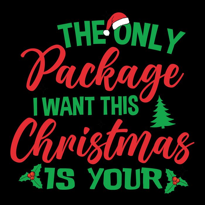 The Only Package I Want This Christmas Is Yours Funny Great Gift Drawstring Bag