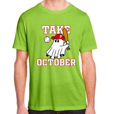 Take October Philadelphia Ghost Baseball Halloween Adult ChromaSoft Performance T-Shirt