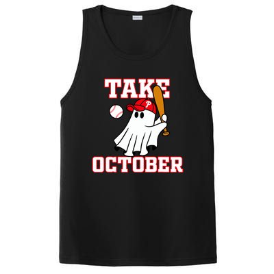 Take October Philadelphia Ghost Baseball Halloween PosiCharge Competitor Tank