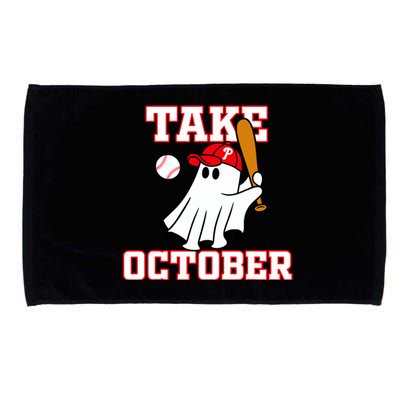 Take October Philadelphia Ghost Baseball Halloween Microfiber Hand Towel