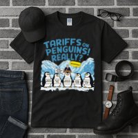 Tariffs On Penguins Really No Exceptions Penguins Protest Tall T-Shirt
