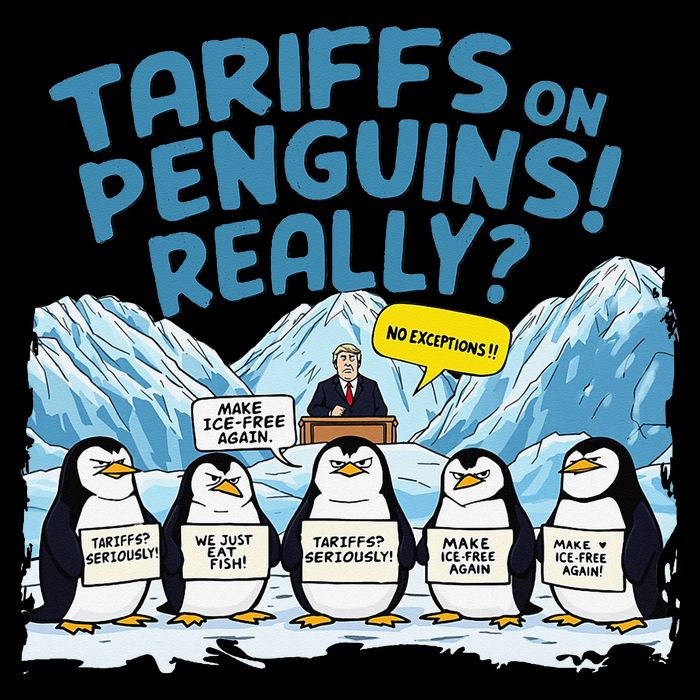 Tariffs On Penguins Really No Exceptions Penguins Protest Tall T-Shirt