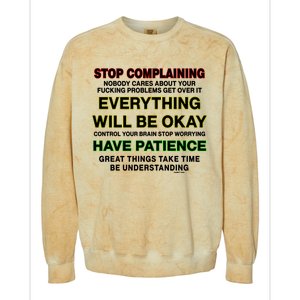 Test Of Patience Babbitt Revived Colorblast Crewneck Sweatshirt