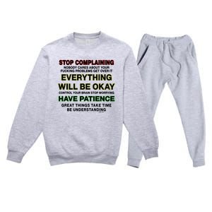 Test Of Patience Babbitt Revived Premium Crewneck Sweatsuit Set