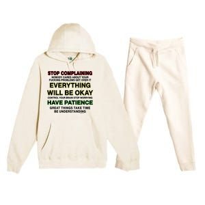 Test Of Patience Babbitt Revived Premium Hooded Sweatsuit Set