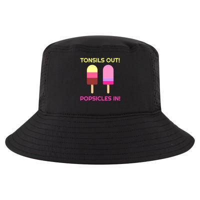 Tonsils Out Popsicles In Funny Tonsil Surgery Get Well Cool Comfort Performance Bucket Hat