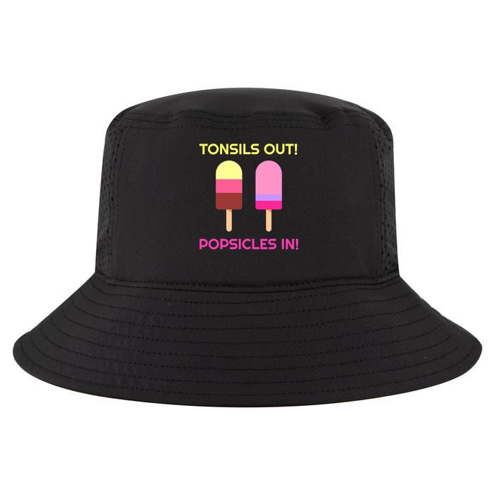 Tonsils Out Popsicles In Funny Tonsil Surgery Get Well Cool Comfort Performance Bucket Hat