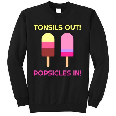 Tonsils Out Popsicles In Funny Tonsil Surgery Get Well Sweatshirt