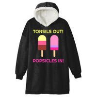 Tonsils Out Popsicles In Funny Tonsil Surgery Get Well Hooded Wearable Blanket