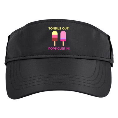 Tonsils Out Popsicles In Funny Tonsil Surgery Get Well Adult Drive Performance Visor