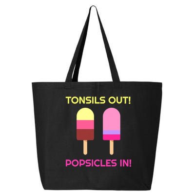 Tonsils Out Popsicles In Funny Tonsil Surgery Get Well 25L Jumbo Tote
