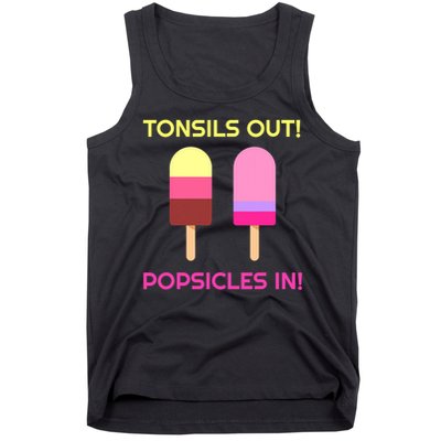 Tonsils Out Popsicles In Funny Tonsil Surgery Get Well Tank Top