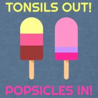 Tonsils Out Popsicles In Funny Tonsil Surgery Get Well Garment-Dyed Sweatshirt