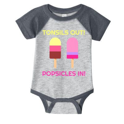 Tonsils Out Popsicles In Funny Tonsil Surgery Get Well Infant Baby Jersey Bodysuit