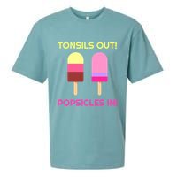 Tonsils Out Popsicles In Funny Tonsil Surgery Get Well Sueded Cloud Jersey T-Shirt