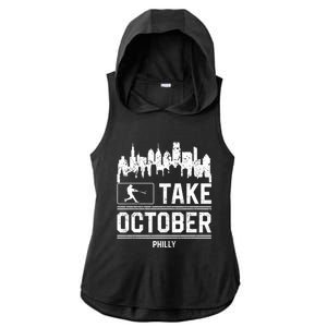 Take October Philadelphia Ladies PosiCharge Tri-Blend Wicking Draft Hoodie Tank