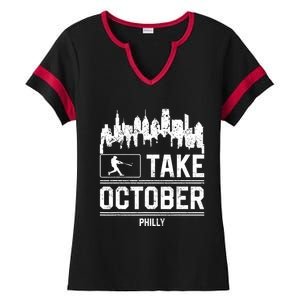 Take October Philadelphia Ladies Halftime Notch Neck Tee