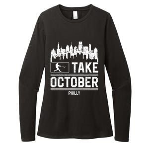 Take October Philadelphia Womens CVC Long Sleeve Shirt