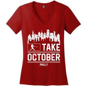 Take October Philadelphia Women's V-Neck T-Shirt