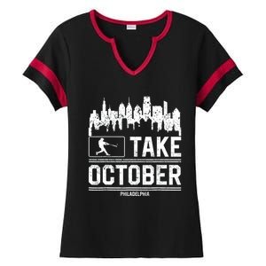 Take October Philadelphia Ladies Halftime Notch Neck Tee