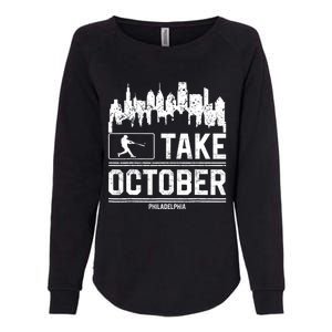 Take October Philadelphia Womens California Wash Sweatshirt