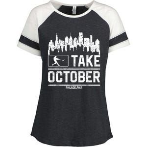 Take October Philadelphia Enza Ladies Jersey Colorblock Tee