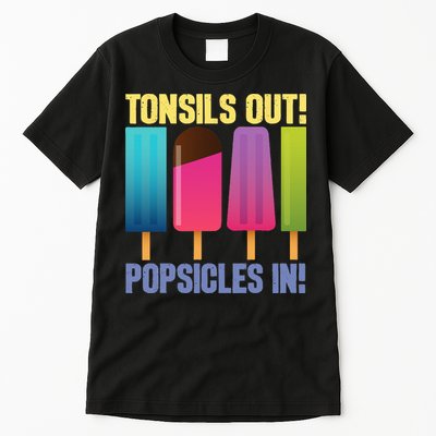 Tonsils Out Popsicles In Tonsillectomy Removal Surgery Tall T-Shirt