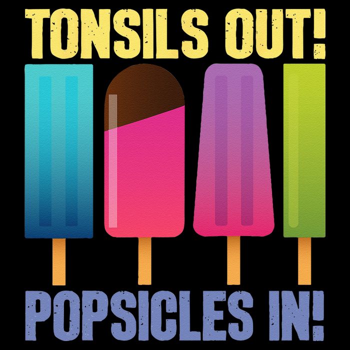 Tonsils Out Popsicles In Tonsillectomy Removal Surgery 16 in Basic Backpack