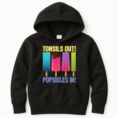 Tonsils Out Popsicles In Tonsillectomy Removal Surgery Kids Hoodie