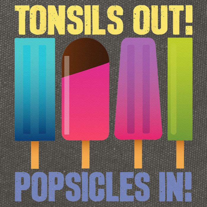 Tonsils Out Popsicles In Tonsillectomy Removal Surgery Cotton Canvas Backpack