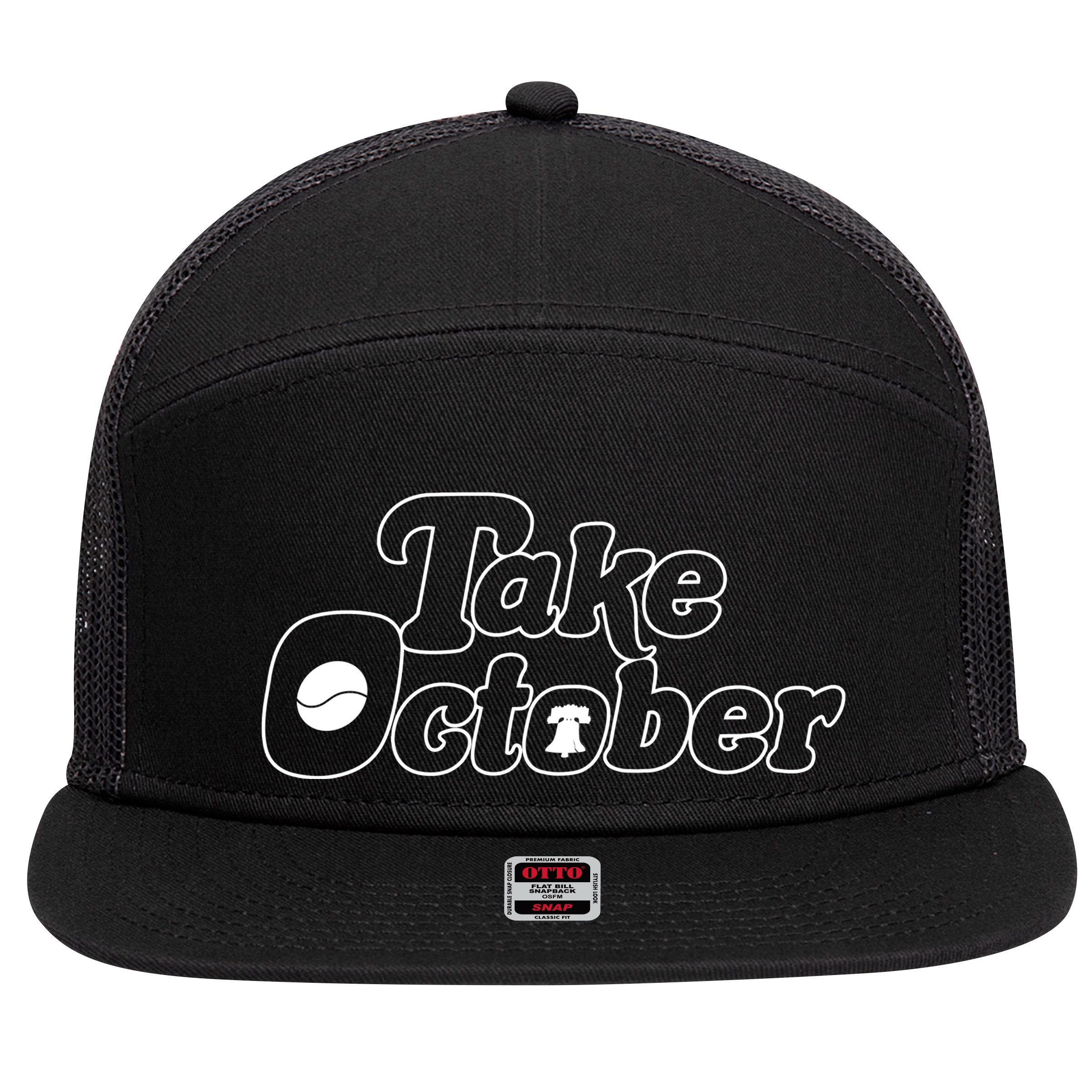 Take October Philadelphia 7 Panel Mesh Trucker Snapback Hat