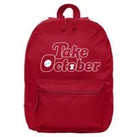 Take October Philadelphia 16 in Basic Backpack