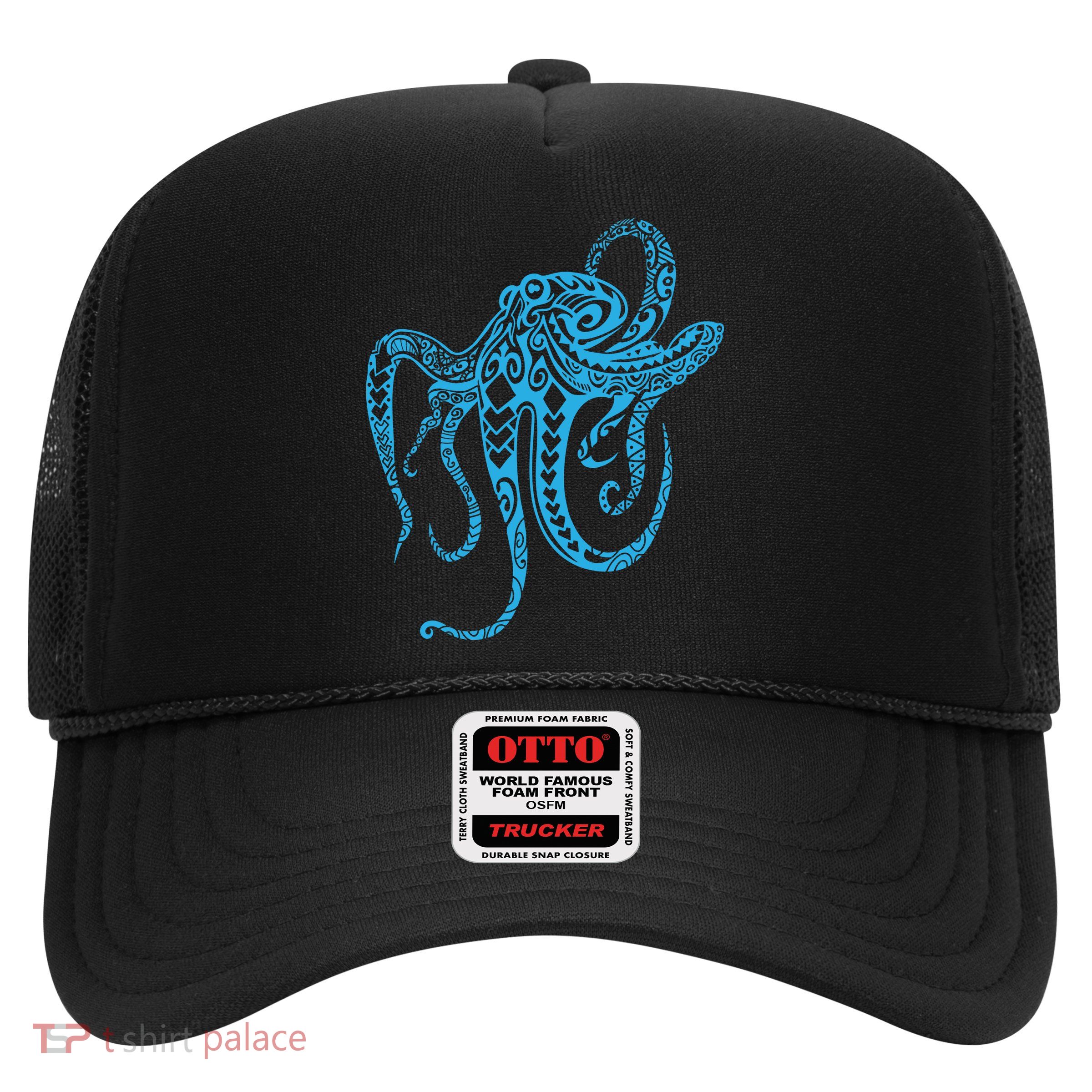 Tribal Octopus Polynesian Tribal Octopus Trucker Hat