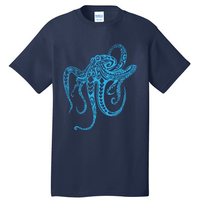 Tribal Octopus Polynesian Tribal Octopus Tall T-Shirt