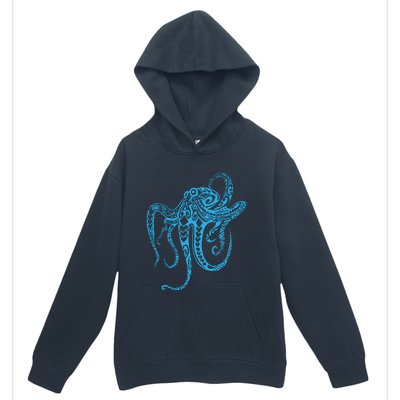 Tribal Octopus Polynesian Tribal Octopus Urban Pullover Hoodie