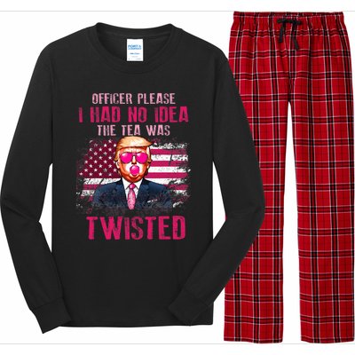 Trump Officer Please I Had No Idea The Tea Was Twisted Long Sleeve Pajama Set