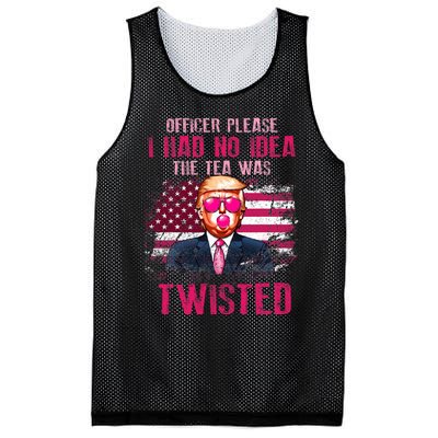 Trump Officer Please I Had No Idea The Tea Was Twisted Mesh Reversible Basketball Jersey Tank