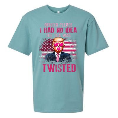 Trump Officer Please I Had No Idea The Tea Was Twisted Sueded Cloud Jersey T-Shirt