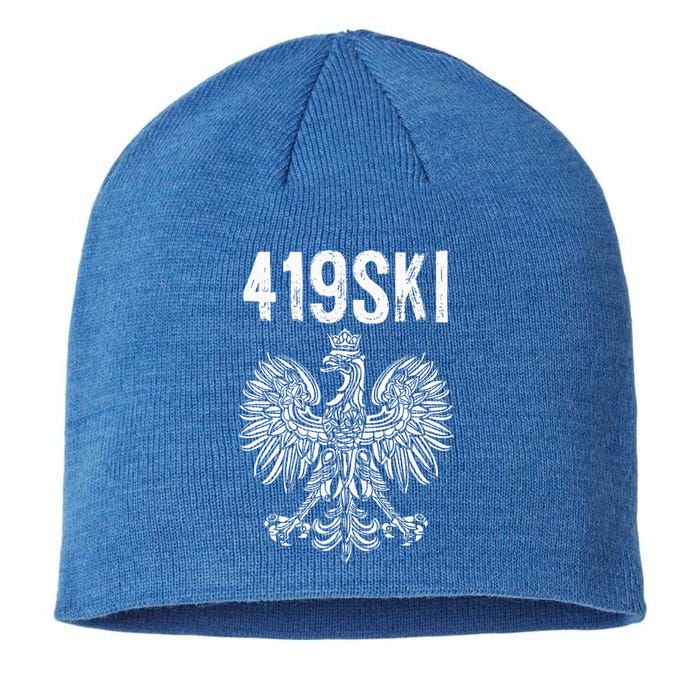 Toledo Ohio Polish American Eagle Flag Pride 419 Sustainable Beanie